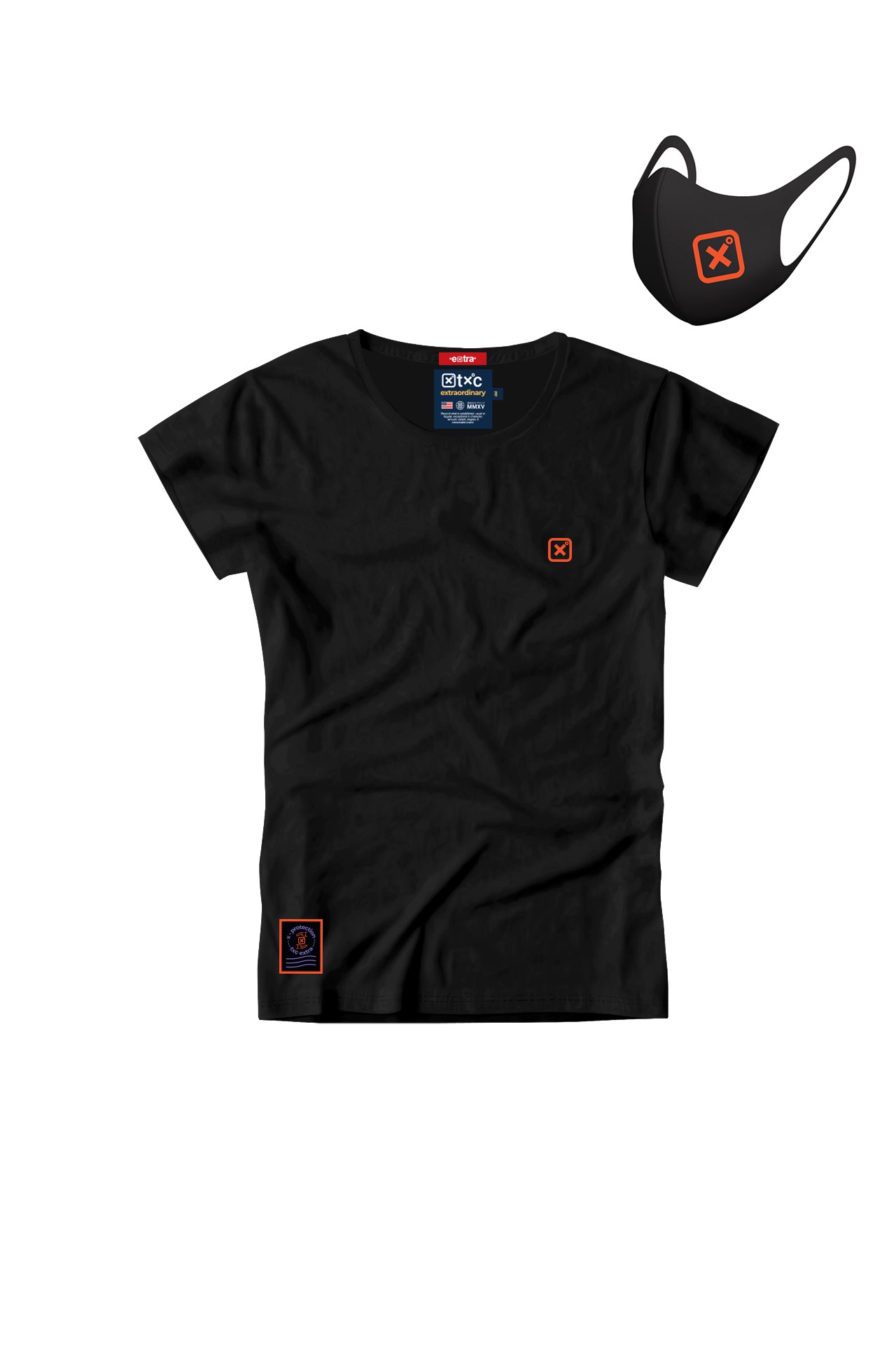 Kit camiseta + máscara feminina x-protection TXC 4773