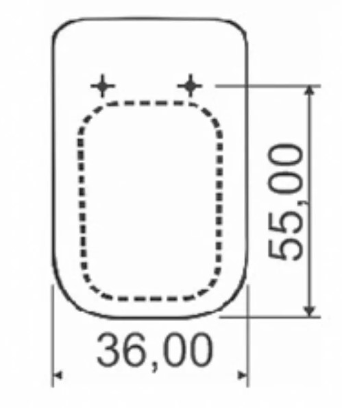 Assento GAP SOFT-CLOSE Branco Roca com Fechamento Suave - Tupan PP para louça Roca
