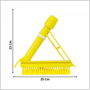 Escova Limpa Rejunte Maxi Tech Amarela cabo Extensível 1,40 metros rosca universal Bralimpia