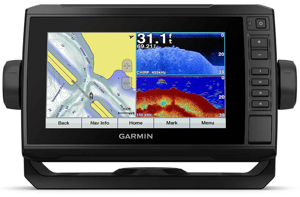 Gps Sonar Garmin Echomap 73cv Plus com transdutor + Carta Nautica 010-01893-01