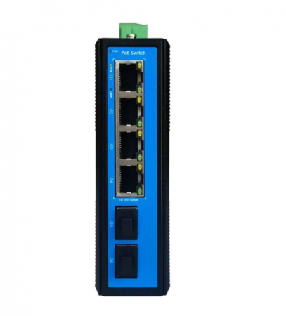 EW-IS1706:  Switch Ethernet Industrial Não Gerencial 6 portas, 4x 10/100M RJ45, 2x 100/1000Base-X, SFP