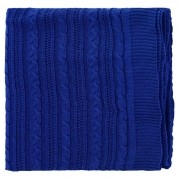 Cobertor Cobre Leito para Berço Tricot Marinho