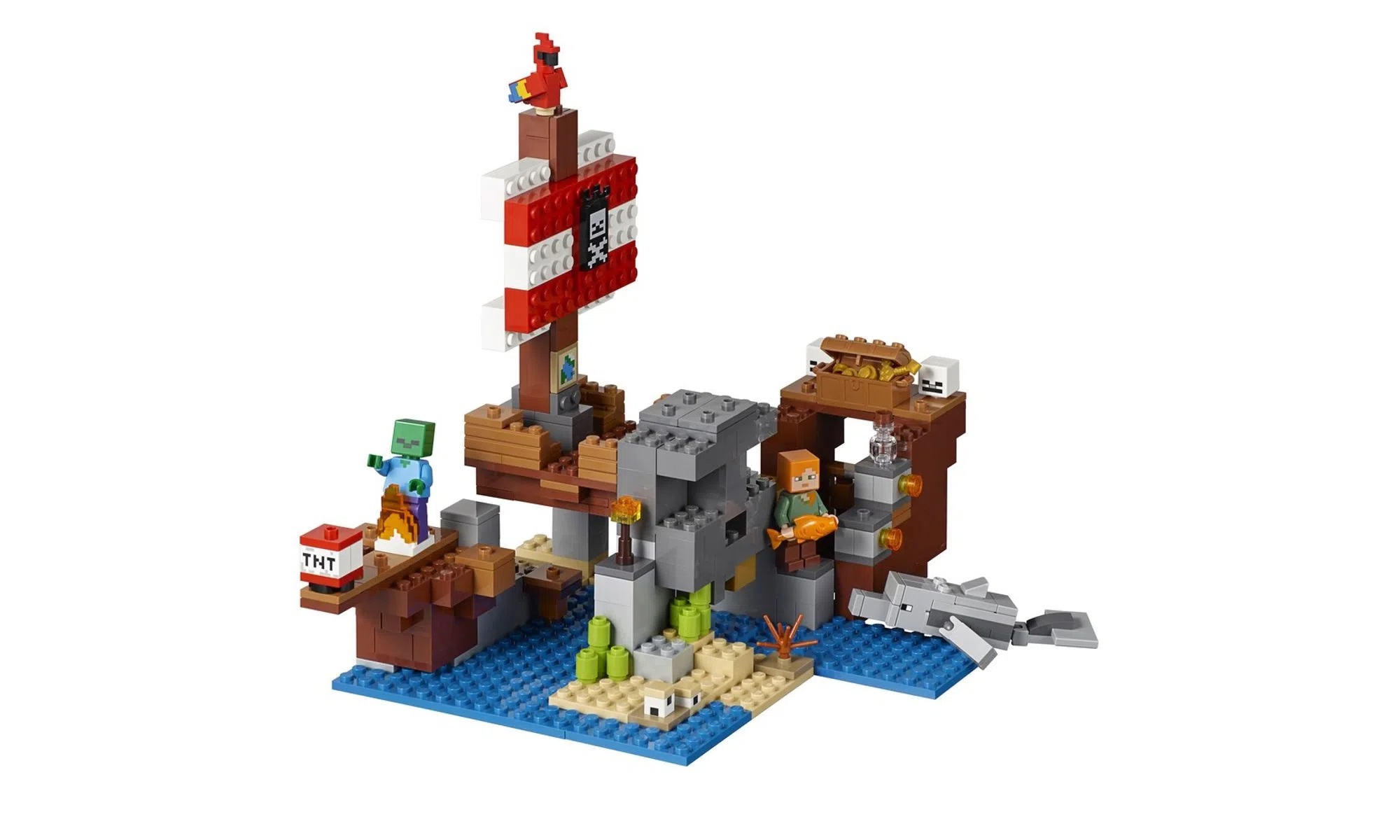 LEGO Minecraft - A Aventura do Barco Pirata 21152