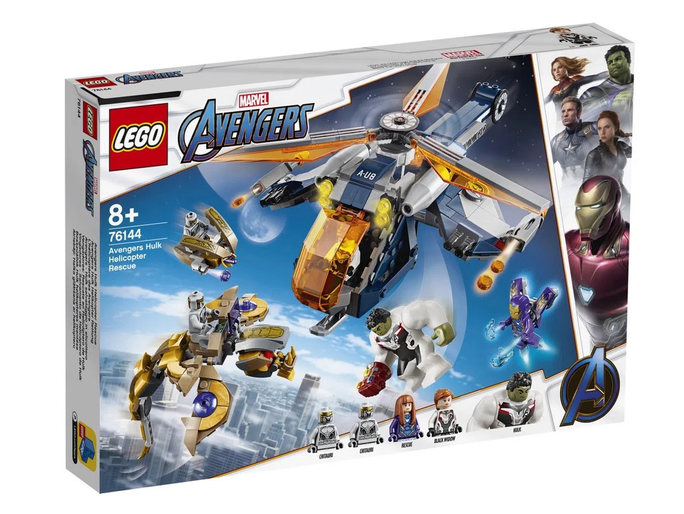 LEGO Super Heroes Marvel Resgate de helicóptero dos Vingadores Hulk 76144