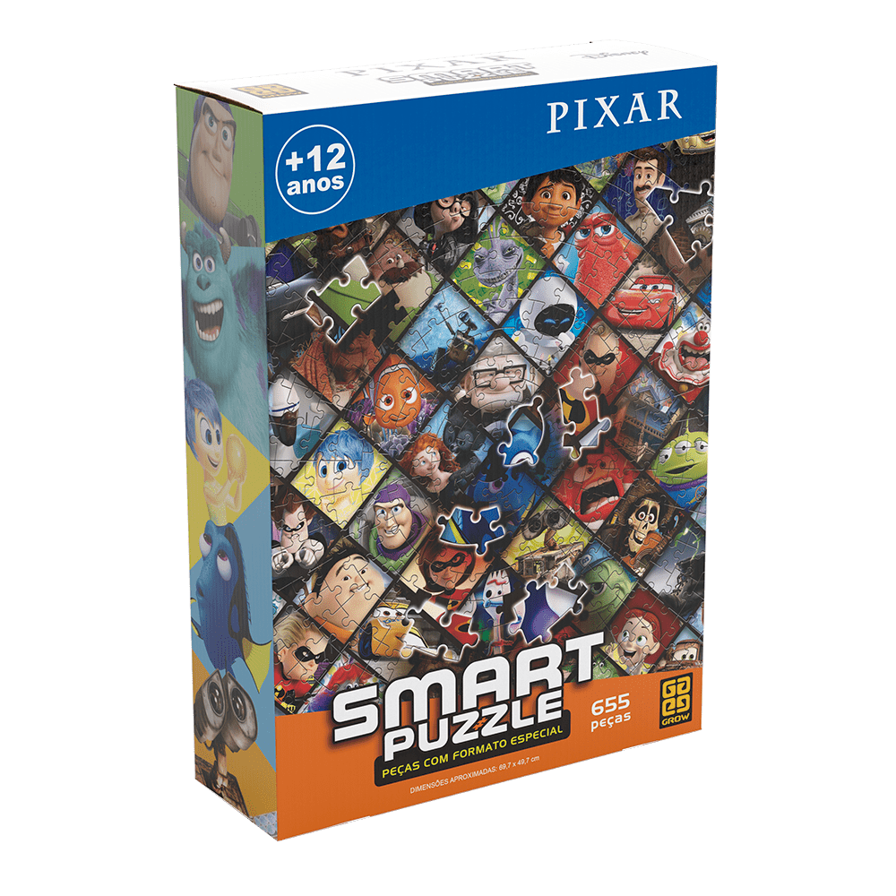 Quebra-Cabeça Puzzle 655 peças Smart Puzzle Pixar