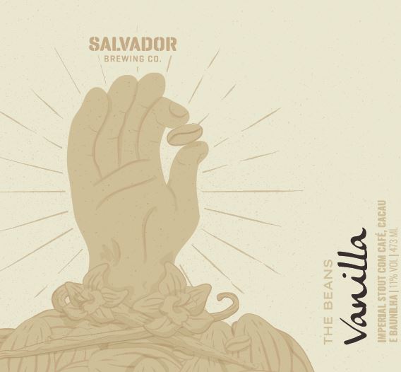 Salvador The Beans Vanilla - Lata 473ml - Imperial Stout com cacau, café e baunilha