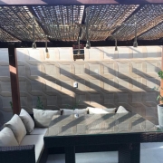 Placa de Forro De Bambu Para Pergolado, Gazebo, Restaurante 1x1,5mt