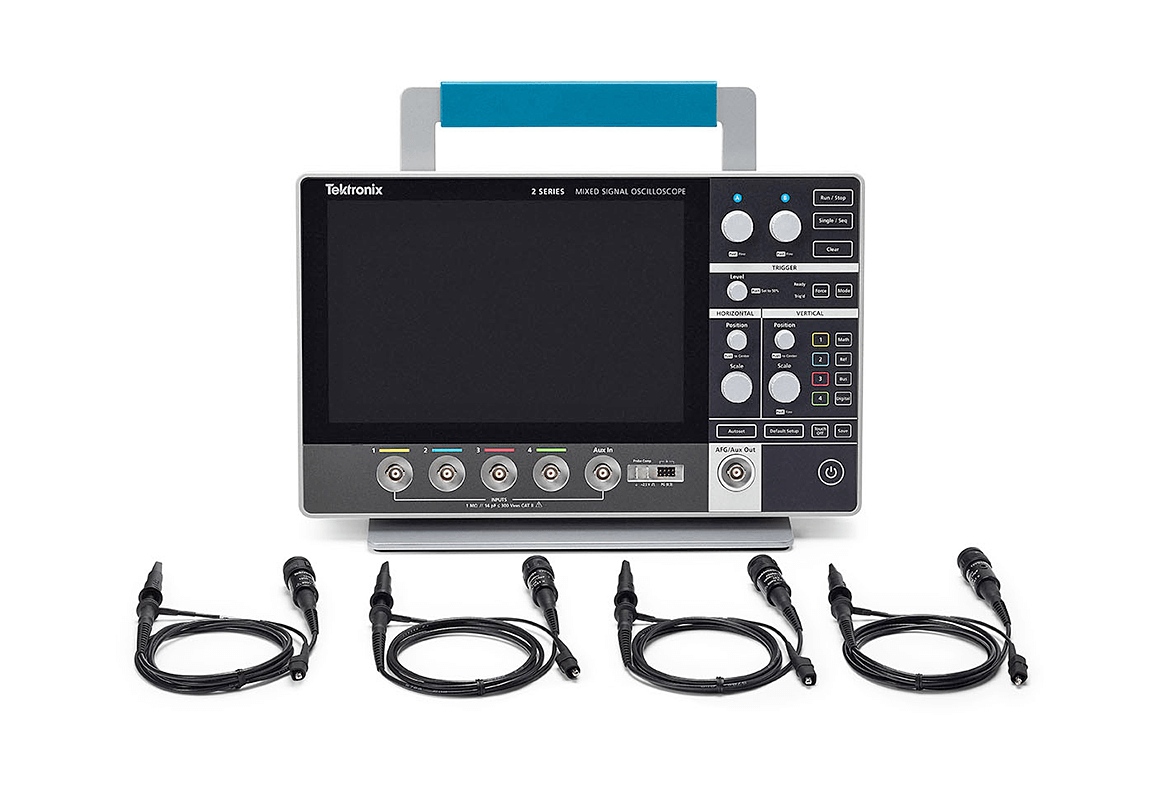Osciloscópio portátil Tektronix  70MHz, 4 canais, taxa de amostragem de 2,5GS/s