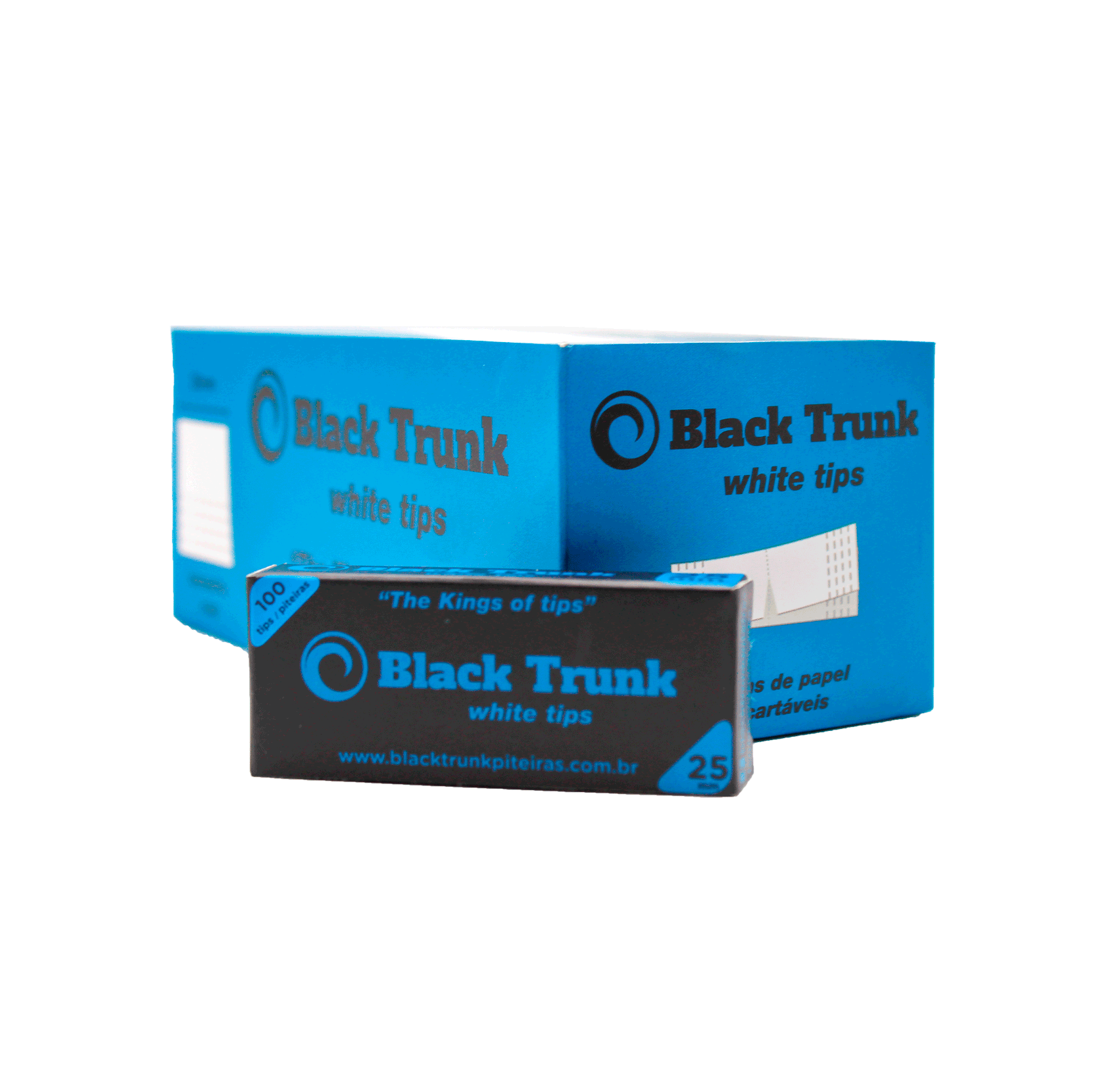 Piteira Papel Black Trunk White L 25X30MM (Un)