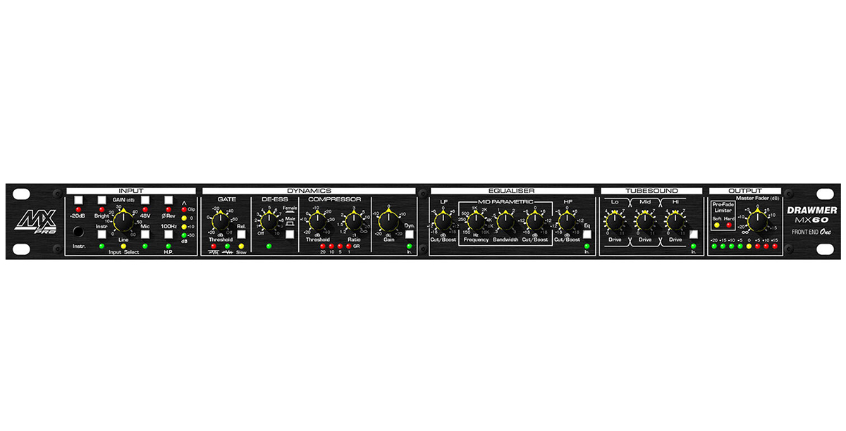 CHANNEL STRIP DRAWMER MX60-PRO FRONT END ONE