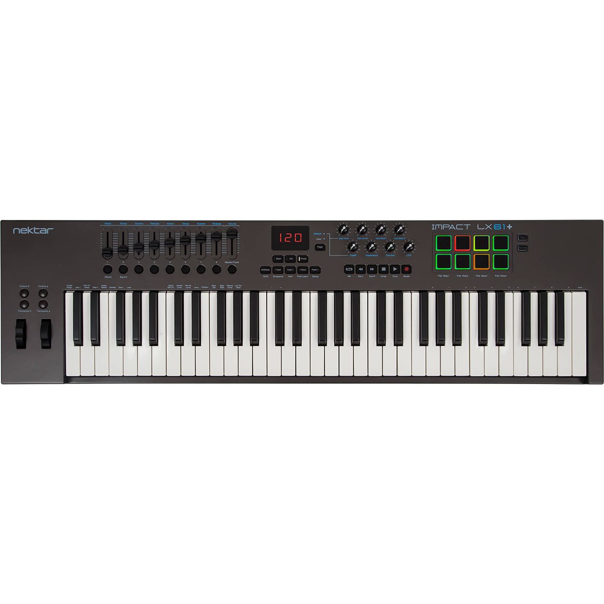 TECLADO CONTROLADOR MIDI NEKTAR IMPACT LX61+