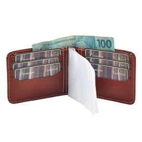 Carteira Masculina Dolar em Couro Legítimo 1020 Galvani