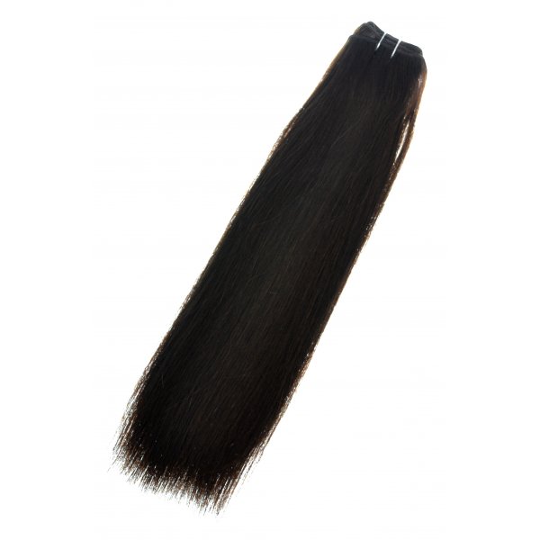 Mega Hair de Tela Castanho Escuro 120g Cabelos Humanos Naturais Liso