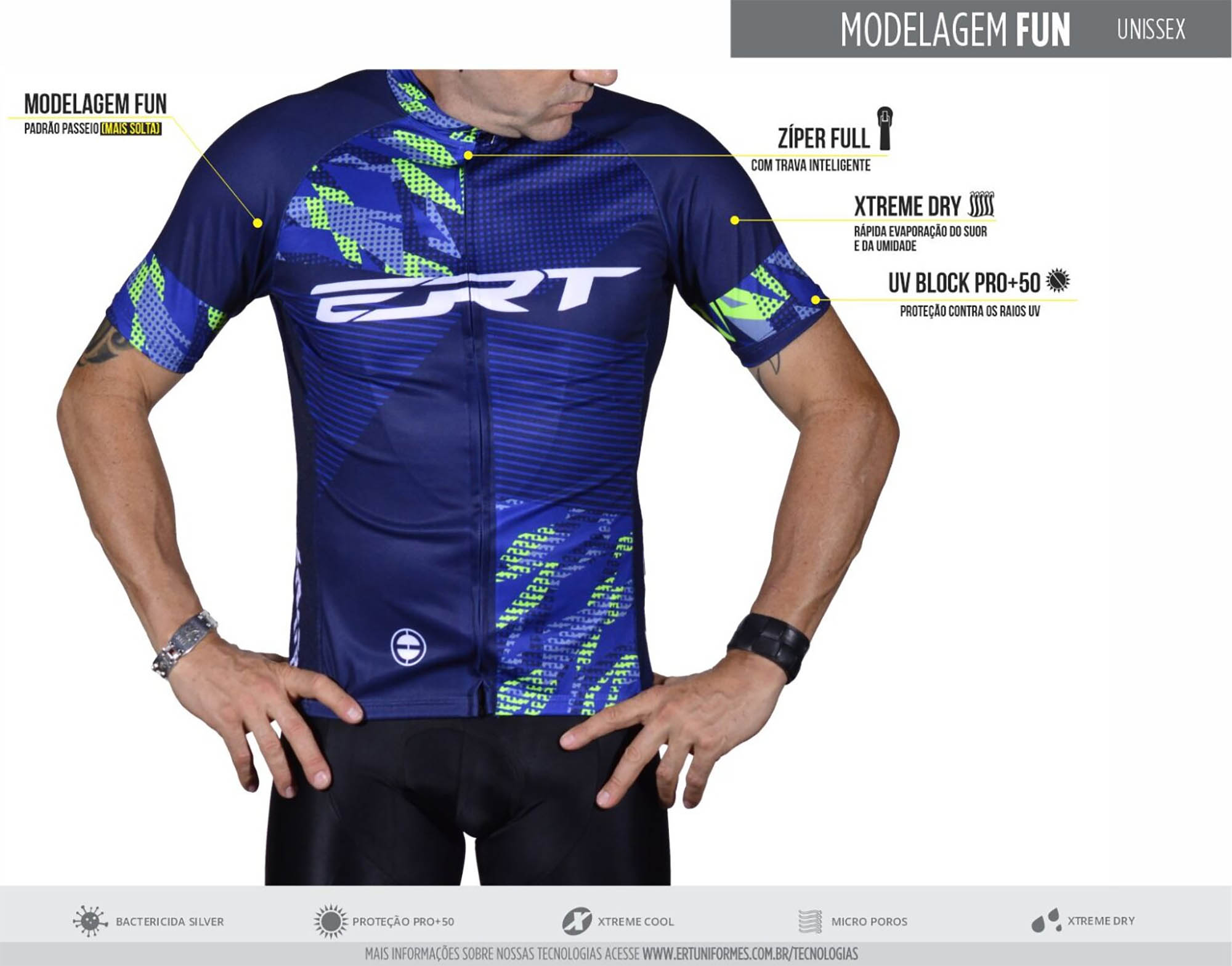Camisa Ciclismo Nova Tour Dots - ERT
