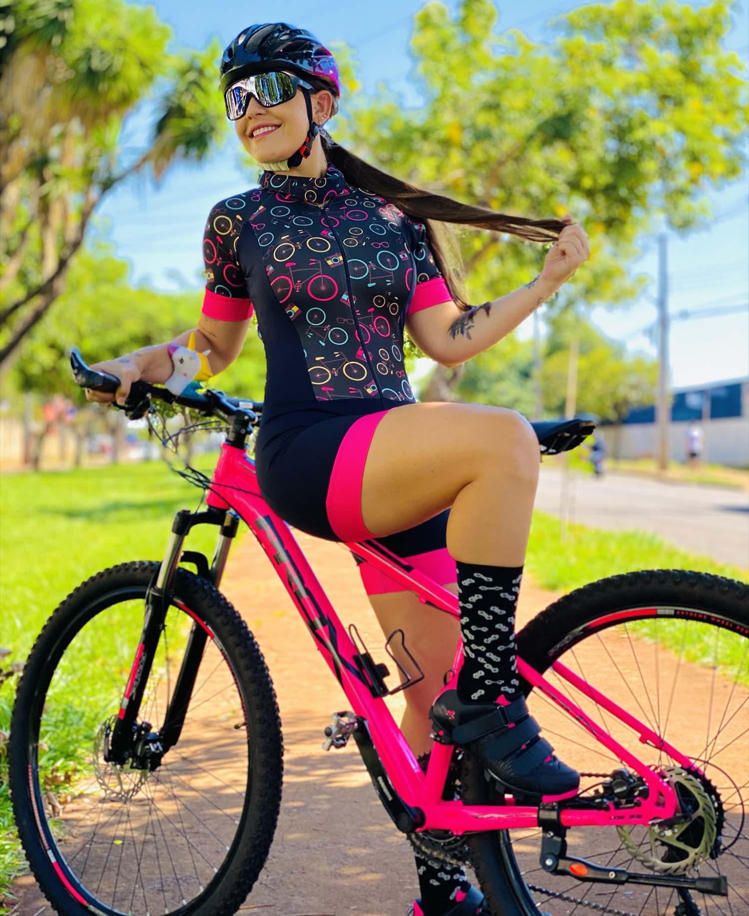 Macaquinho Feminino Ciclismo Bike Clik - Giro Radical