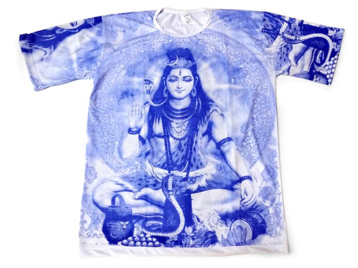 Camiseta Unisex Indiana Shiva Azul