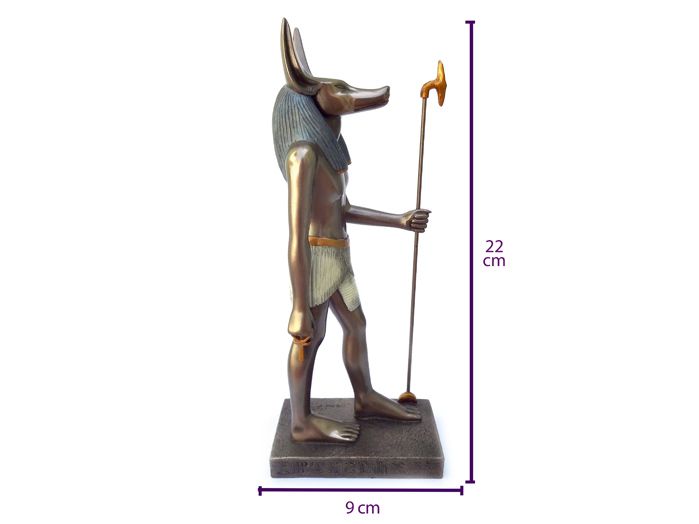 Imagem Deus Egípcio Anúbis 22 x 9 cm