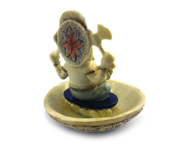 Incensário Imagem Ganesha Marfim