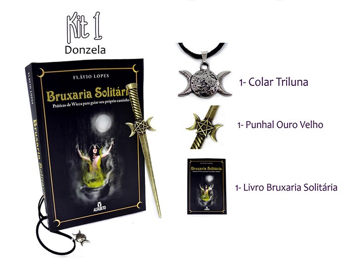 Kit Triluna Bruxas Wicca Donzela