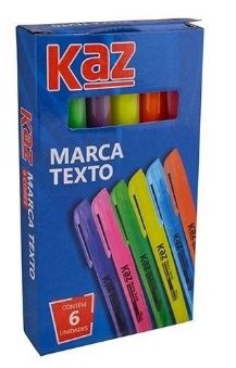 Marca Texto Kit 6 Cores Kaz KAZ956622  - Mundo Mágico