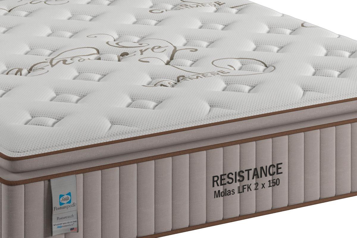Colchão de Molas LFK Pillow Top Sealy Resistance Casal 1,38x1,88x0,32