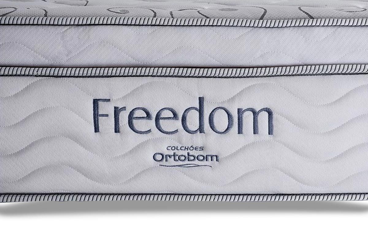 Colchão Ortobom SuperPocket Freedom Visco Queen Size - 1,58x1,98x0,32