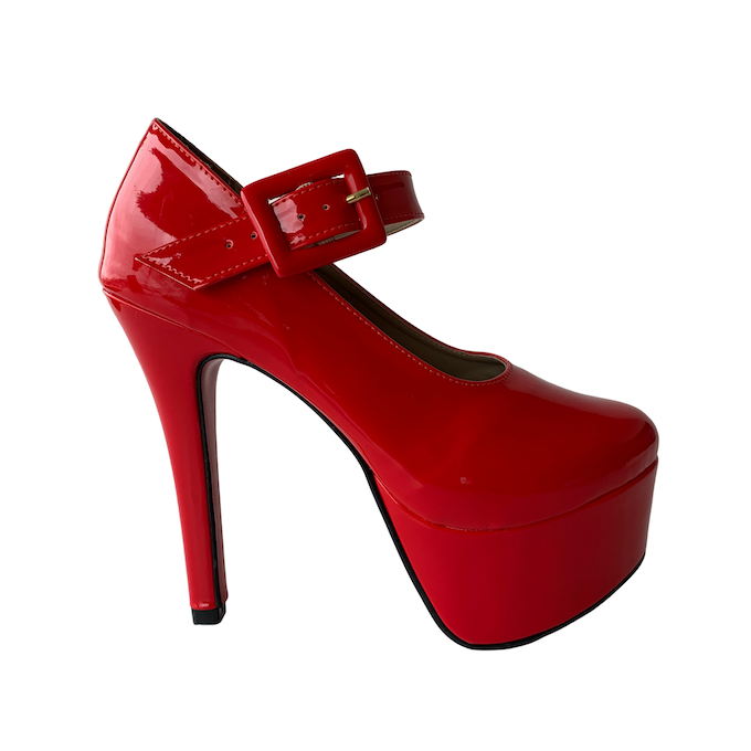 Sapato Boneca Vermelho - Play Heels (encomenda)