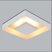 Luminária Plafon Luz Indireta Sobrepor 40x40cm 4 Lâmpadas Branco RL