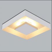 Luminária Plafon Luz Indireta Sobrepor 50x50cm 4 Lâmpadas Branco RL