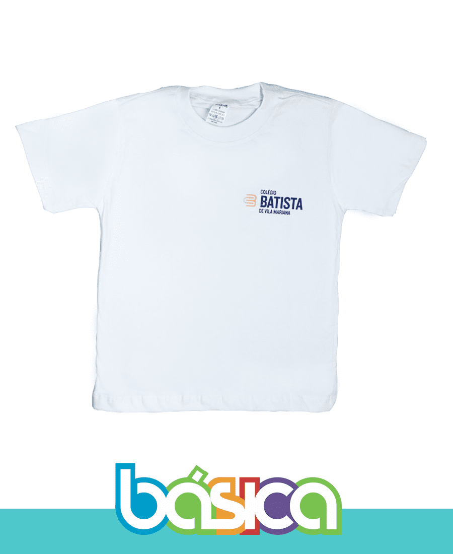 Camiseta Manga Curta Batista de Vila Mariana  - BÁSICA UNIFORMES