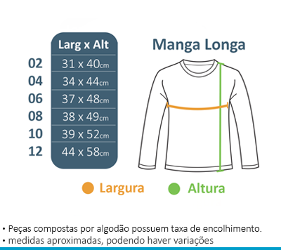 Camiseta Manga Longa - Maria Maria - BÁSICA UNIFORMES