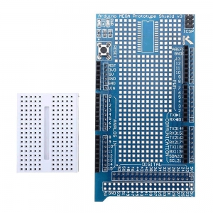 Mega Protoshield para Arduino + Mini Protoboard