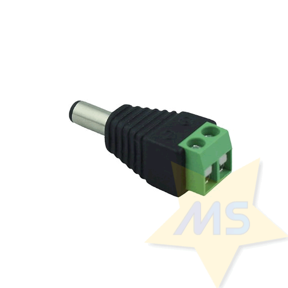 Conector adaptador Plug P4 com Borne Macho