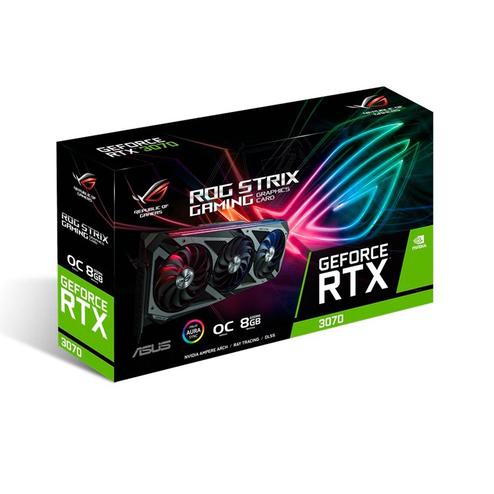PLACA DE VIDEO NVIDIA RTX 3070 ROG STRIX GAMING 8GB GDDR6 ROG-STRIX-RTX3070-O8G-GAMING ASUS