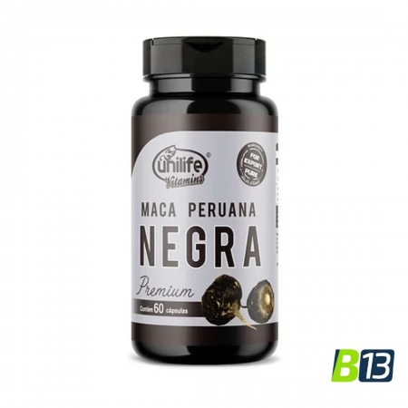 Maca Peruana Negra Premium 60 cápsulas 450 mg - Unilife