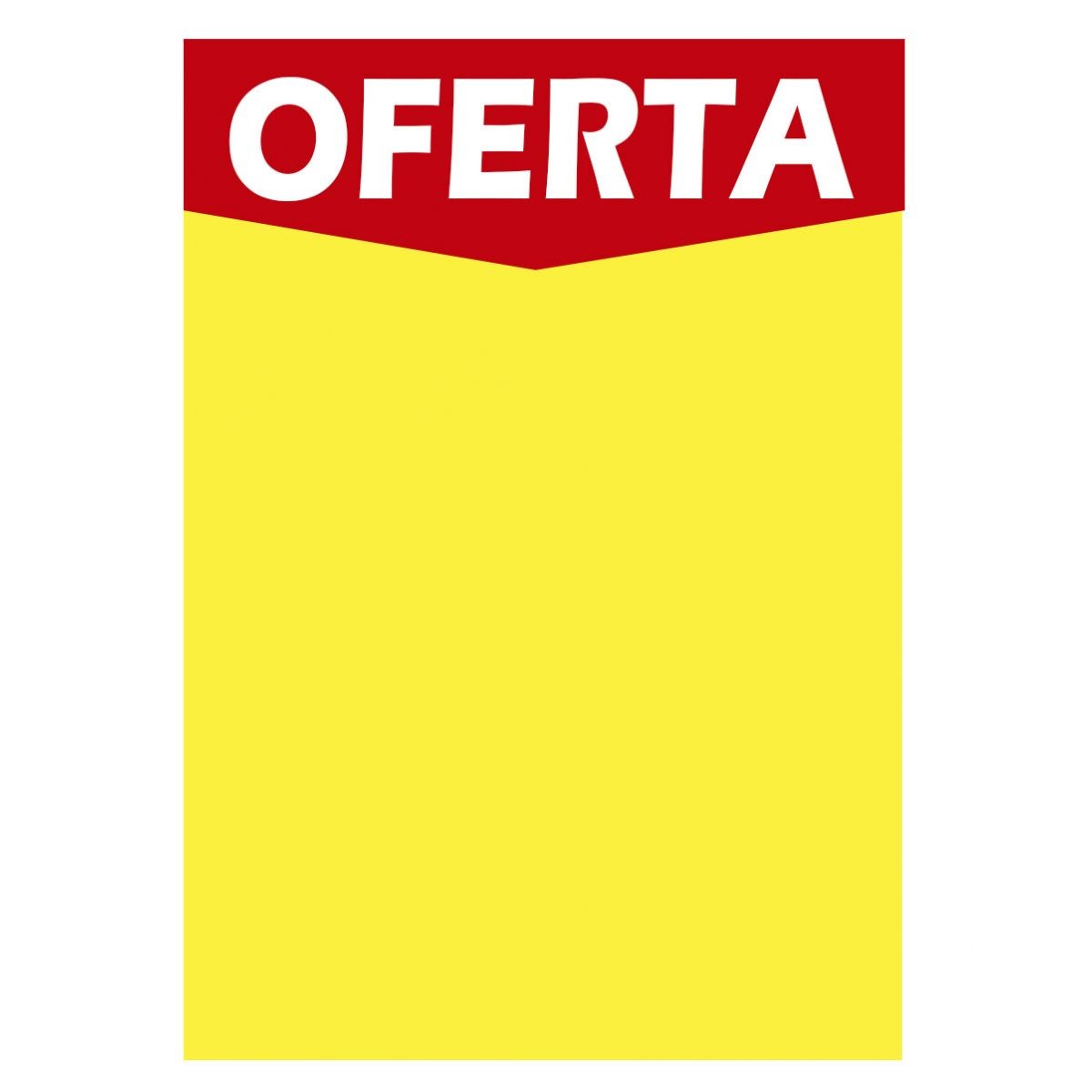 Cartaz Amarelo Oferta A3 (42x29,7) - Pct c/100
