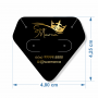 Tag Diamante Hot Stamping para Joias Brincos - 4,8x4,25 cm