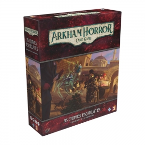Arkham Horror Card Game As Chaves Escarlates Expansão de Campanha Jogo de Cartas Galapagos AHC010