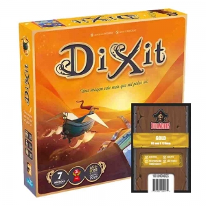 Kit Dixit 2a edição + 100 Sleeves Jogo de Cartas Galapagos