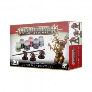 Warhammer Age of Sigmar Orruk Warclans Gutrippaz + Paint Set Acessório de Jogo Games Workshop