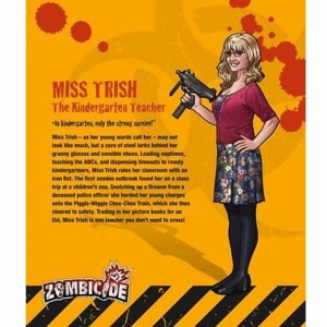 Zombicide Miss Trish The Kindergarten Teacher Expansão Promo Survivor Galapagos