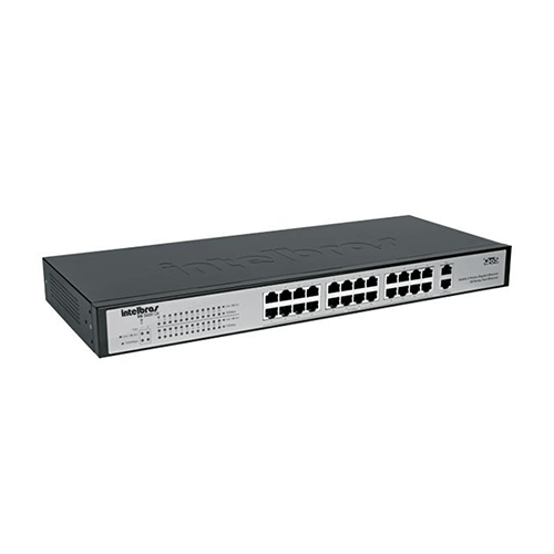 Switch Intelbras 24P Fast Ethernet SG 2620 QR + 2P Giga - Ziko Shop