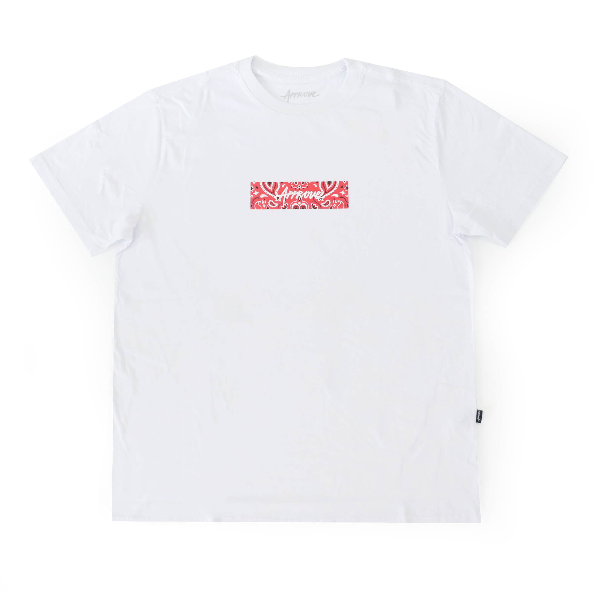 Camiseta Approve Bold Cashmere - Branco/Vermelho