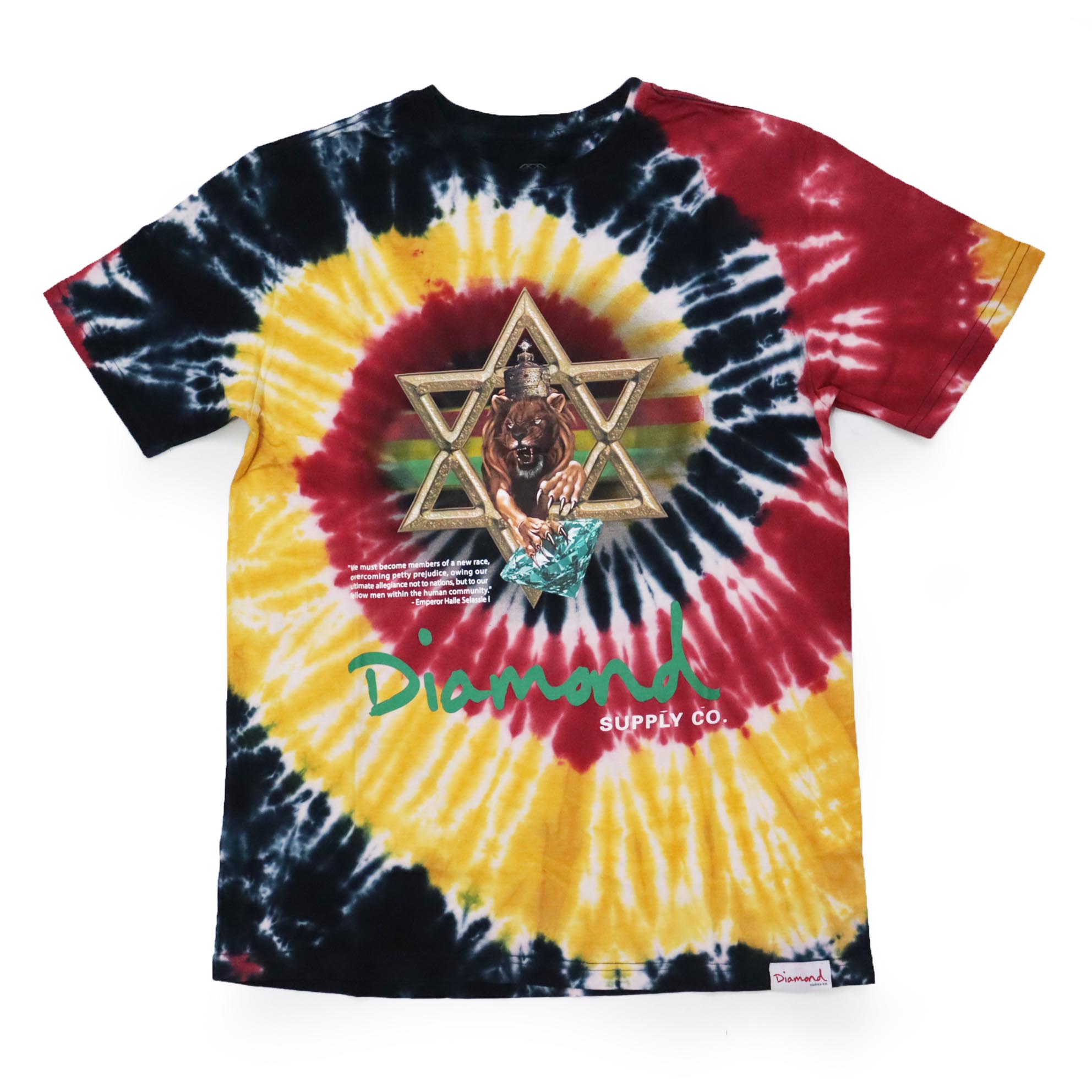 Camiseta Diamond Star Of Davi - Tie Dye Colorido