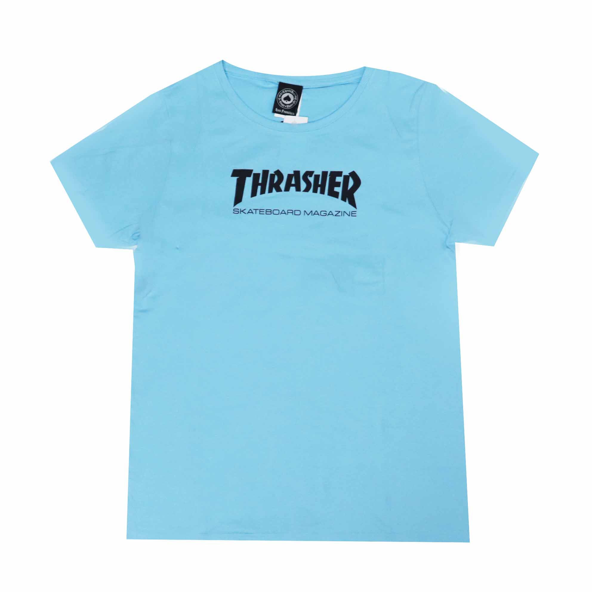 Camiseta Feminina Thrasher Magazine Skate Mag - Azul Bebê