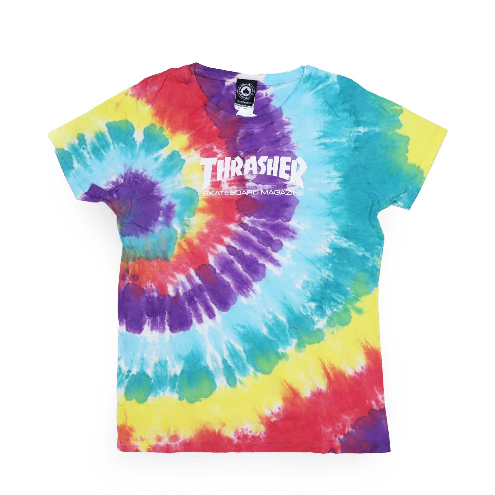Camiseta Feminina Thrasher Magazine Skate Mag Color - Tie Dye