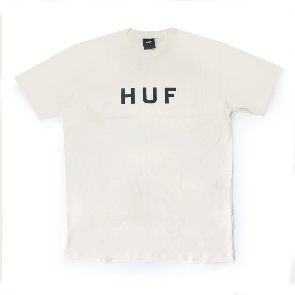 Camiseta HUF Essentials OG Logo - Creme