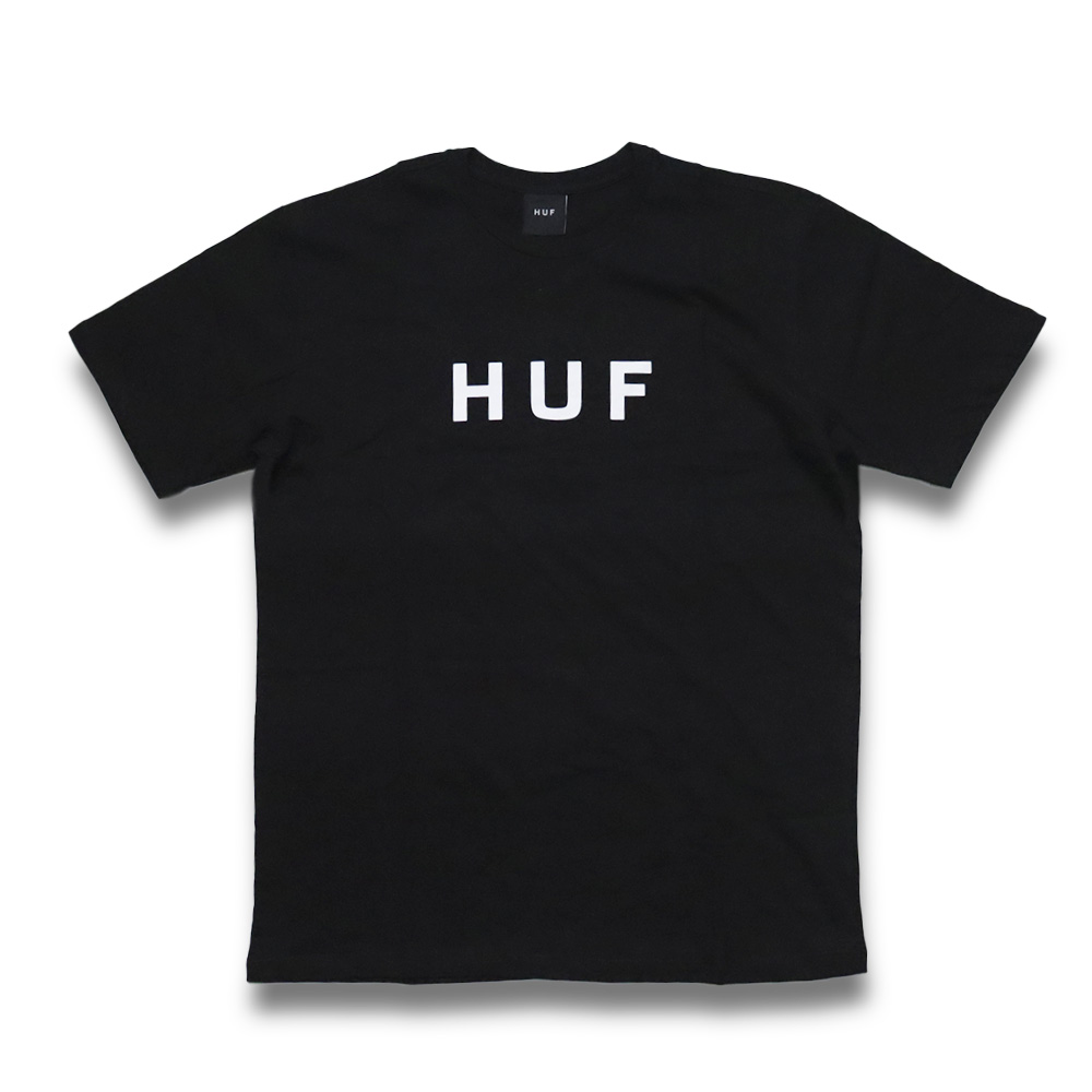 Camiseta HUF Essentials OG Logo - Preto