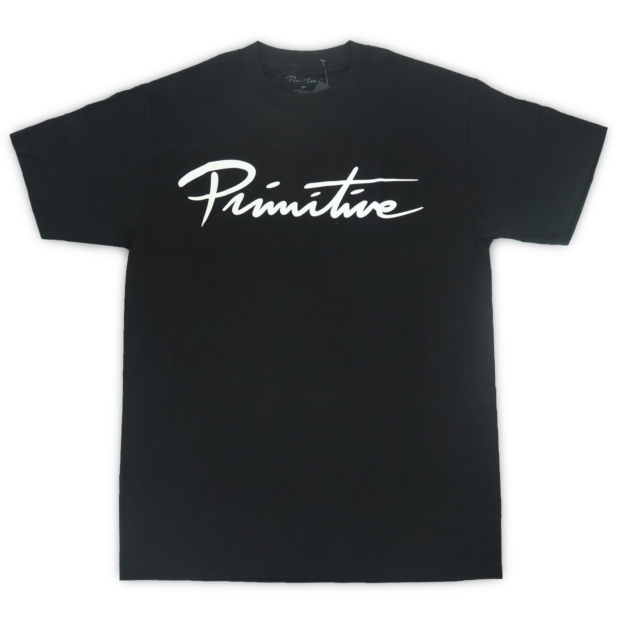 Camiseta Primitive Nuevo Script Core Tee - Preto/Branco (Importado)