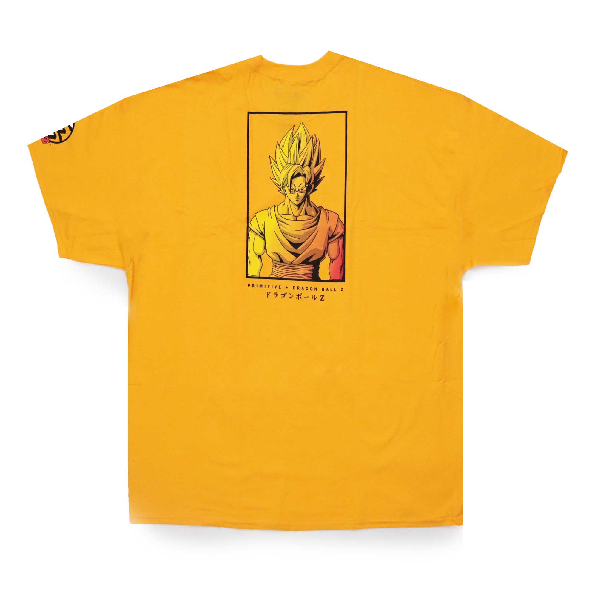 Camiseta Primitive x Dragon Ball Saiyan Style - Amarelo (Importado)